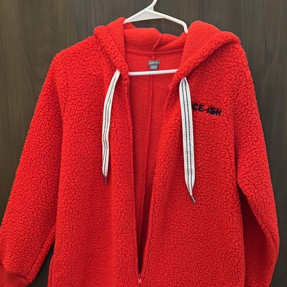 AERIE Red Christmas “Nice-ish” romper size Medium